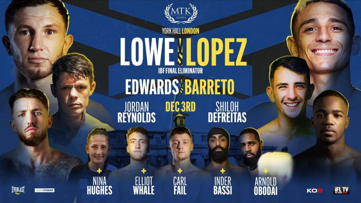 Image: Luis Alberto Lopez vs. Isaac Lowe this Friday, Dec.3rd on ESPN+