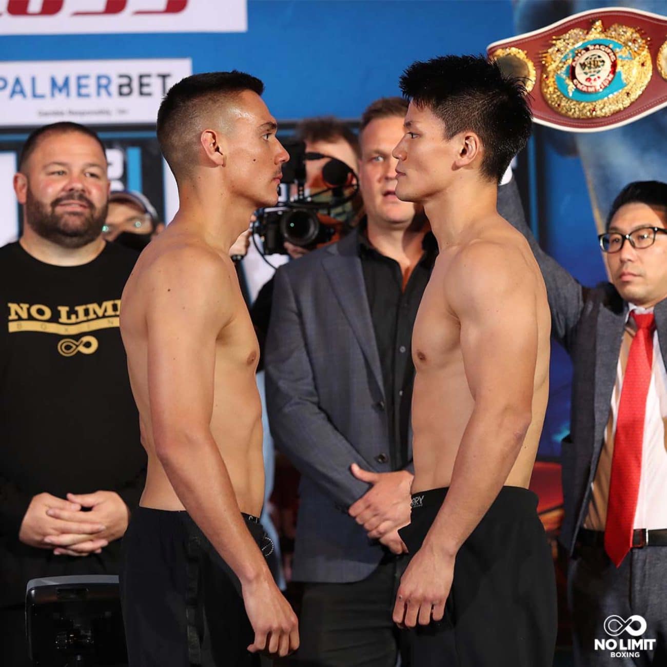 Image: Tim Tszyu 153 1/4 vs. Takeshi Inoue 153 1/2 - weigh-in results for Wednesday
