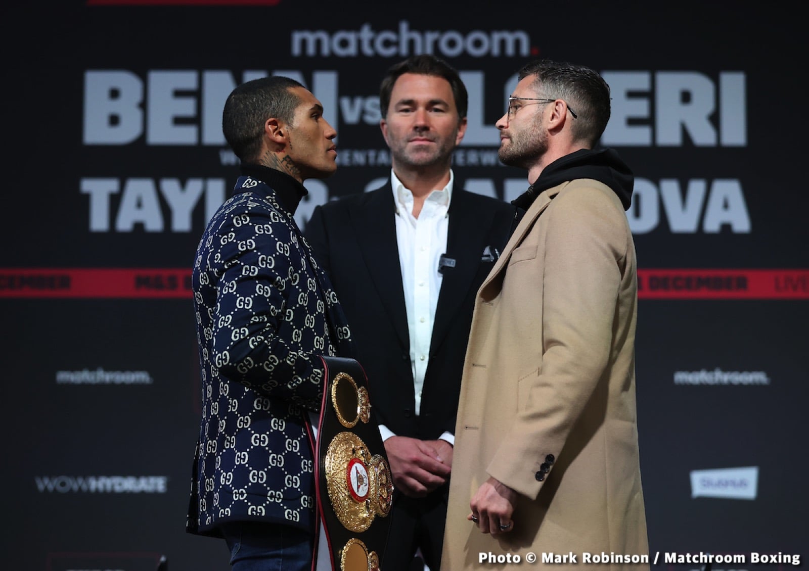 Image: Conor Benn - Chris Algieri & Katie Taylor - Sharipova DAZN Press Quotes