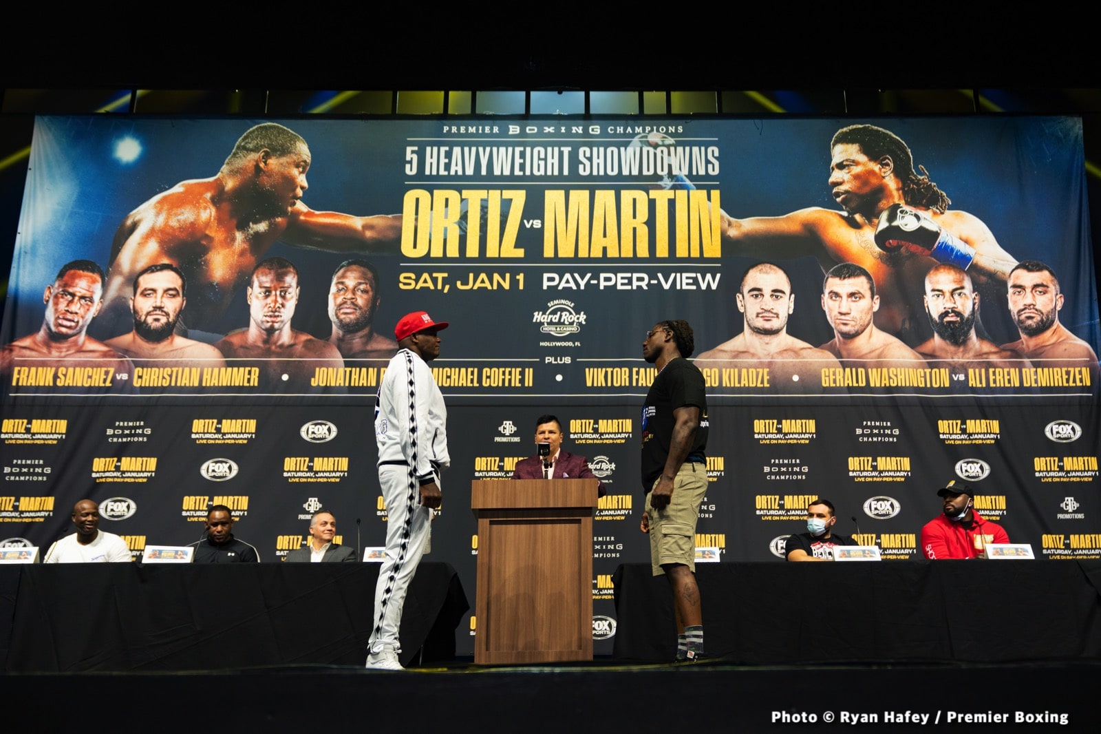 Image: Ortiz vs Martin & Sanchez vs Hammer Official FOX Weigh In Results