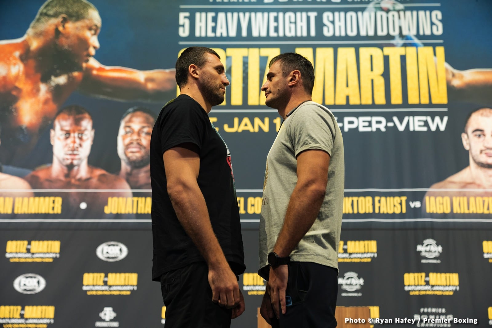 Image: Ortiz vs Martin & Sanchez vs Hammer Official FOX Weigh In Results