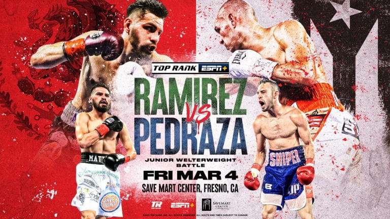 Image: Jose Ramirez vs Jose Pedraza on March 4 in Fresno, Ca