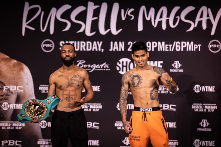 Image: Gary Russell Jr. drained, facing dangerous Mark Magsayo on Saturday