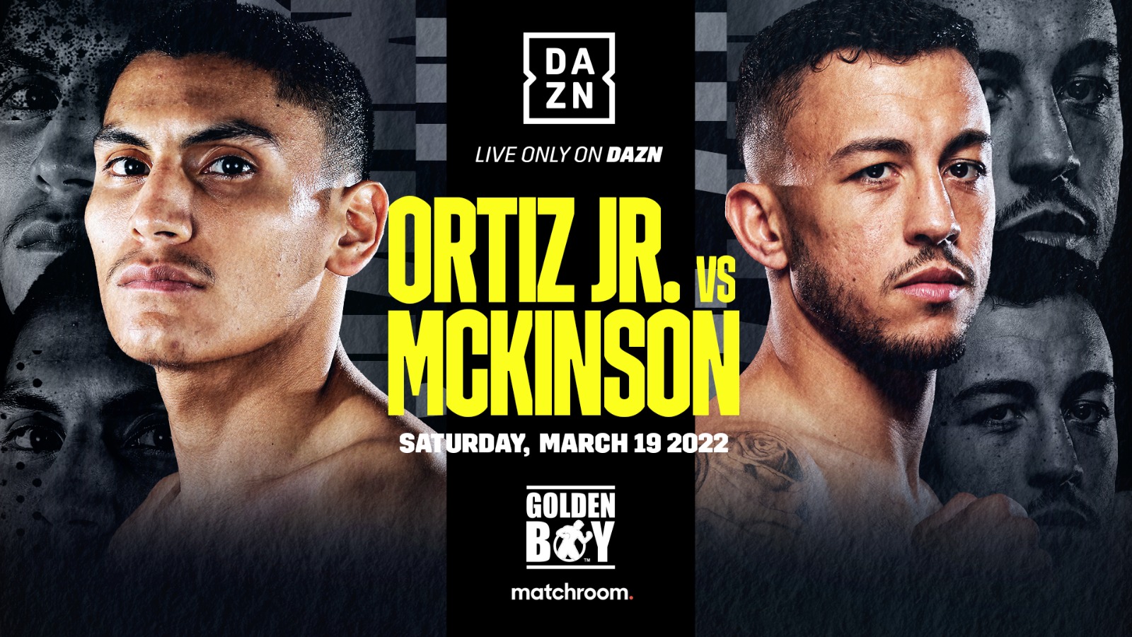 Image: Vergil Ortiz Jr. battles Michael McKinson on March 19th on DAZN