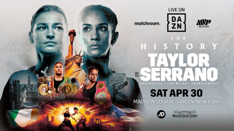 Image: Katie Taylor vs Amanda Serrano Official For MSG On April 30, LIVE On DAZN!