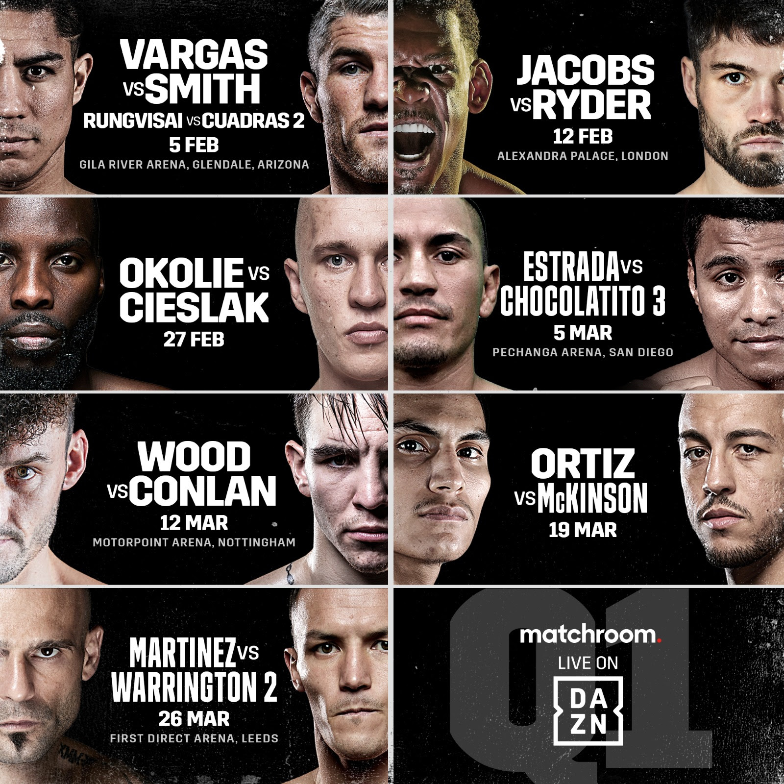 Image: Matchroom Boxing: Seven massive fight nights in America and the UK to kick off a huge year on DAZN