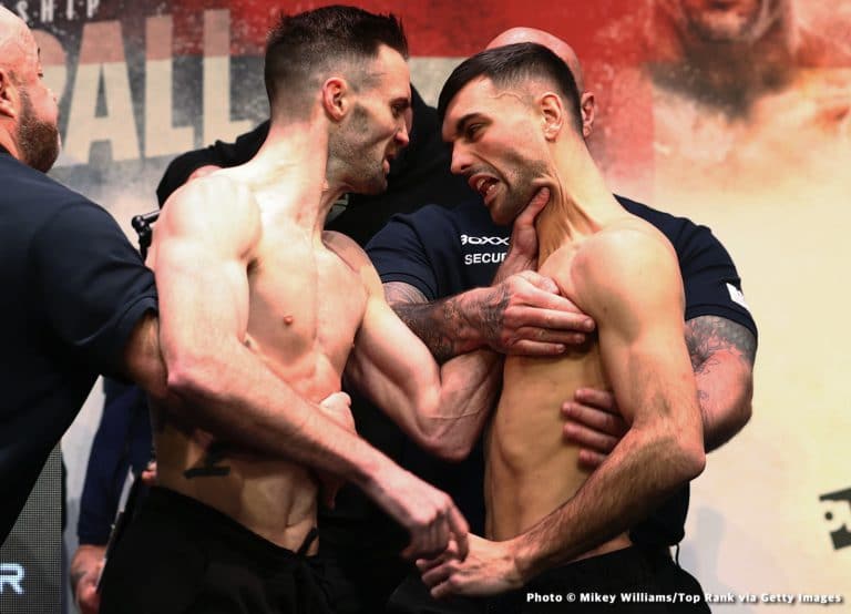 Image: Josh Taylor - Jack Catterall weights, brief sparks during face off