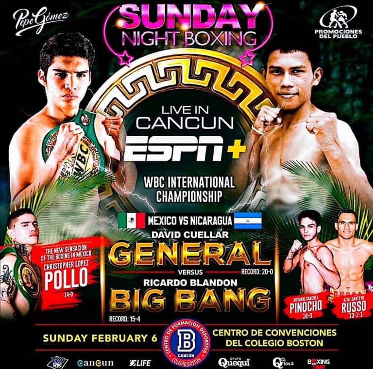 Image: Boxing Results: David “El General” Cuellar Stays Unbeaten with KO over Ricardo “Big Bam” Blandon Sunday!