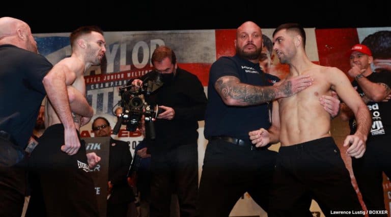 Image: Taylor vs. Catterall Official ESPN+ Weights & Photos