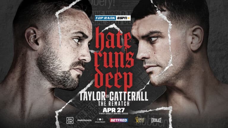 Image: Taylor vs. Catterall: Start Time, TV Schedule, Ring Walks