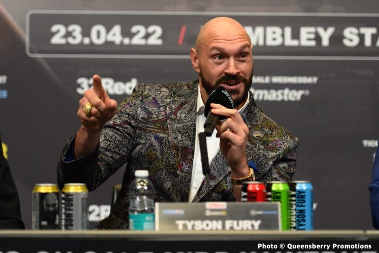 Image: Tyson Fury not worried about Whyte no-show at press conference in London