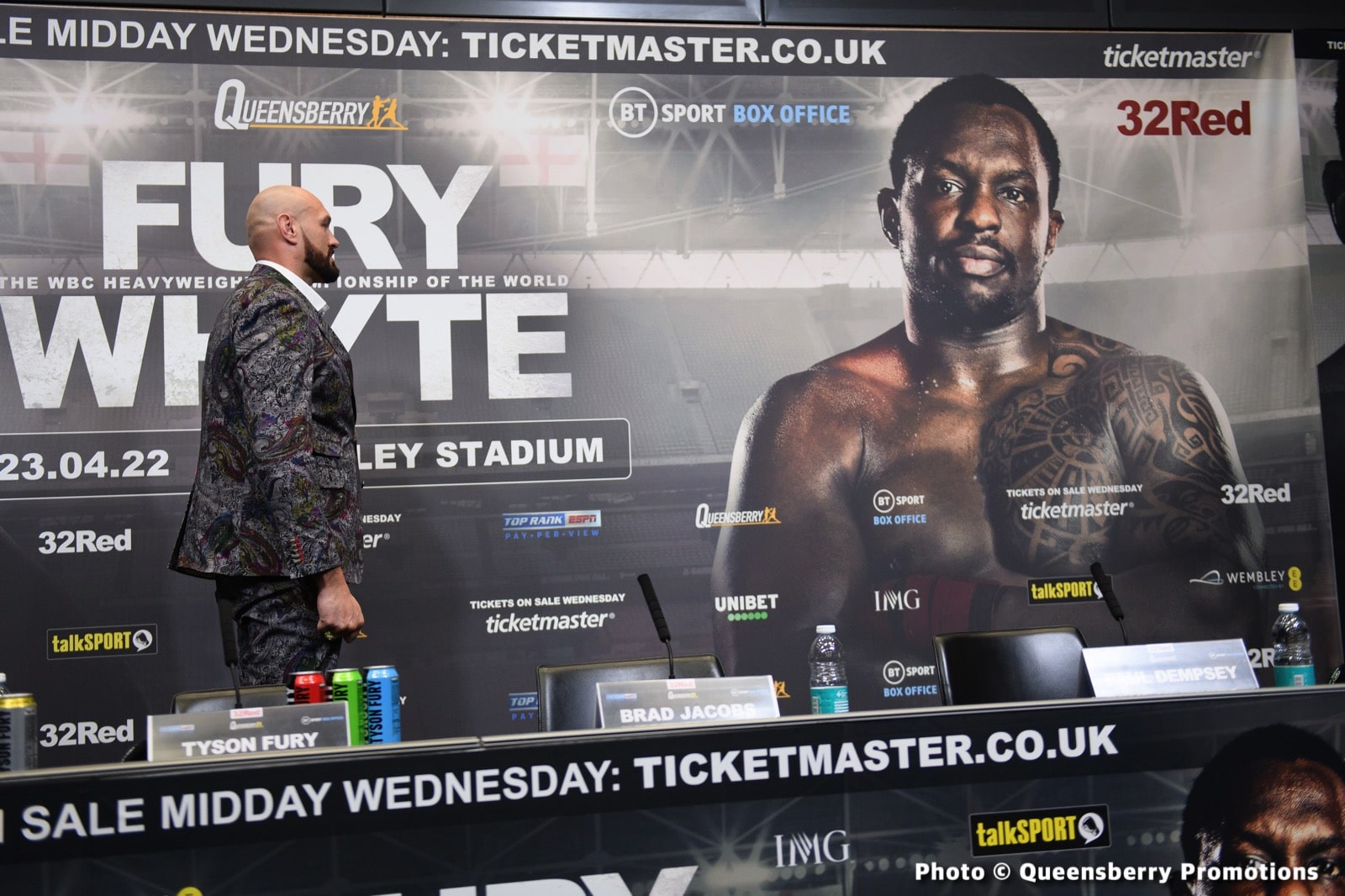 Picture of boxing Dillian Whyte, Tyson Fury