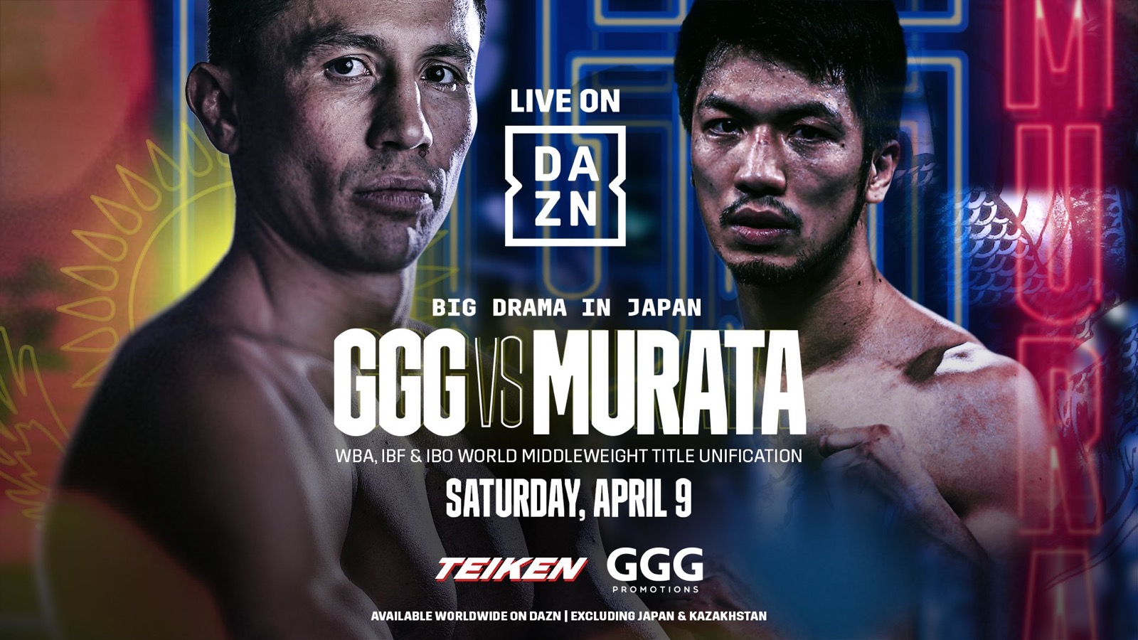 Golovkin vs. Murata boxing photo