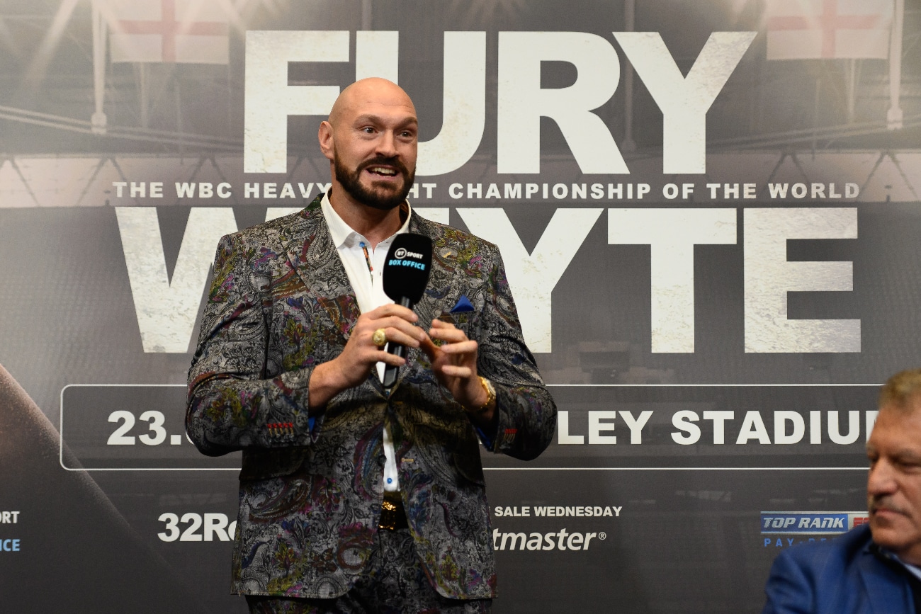 Boxing news and photos Dillian Whyte, Tyson Fury