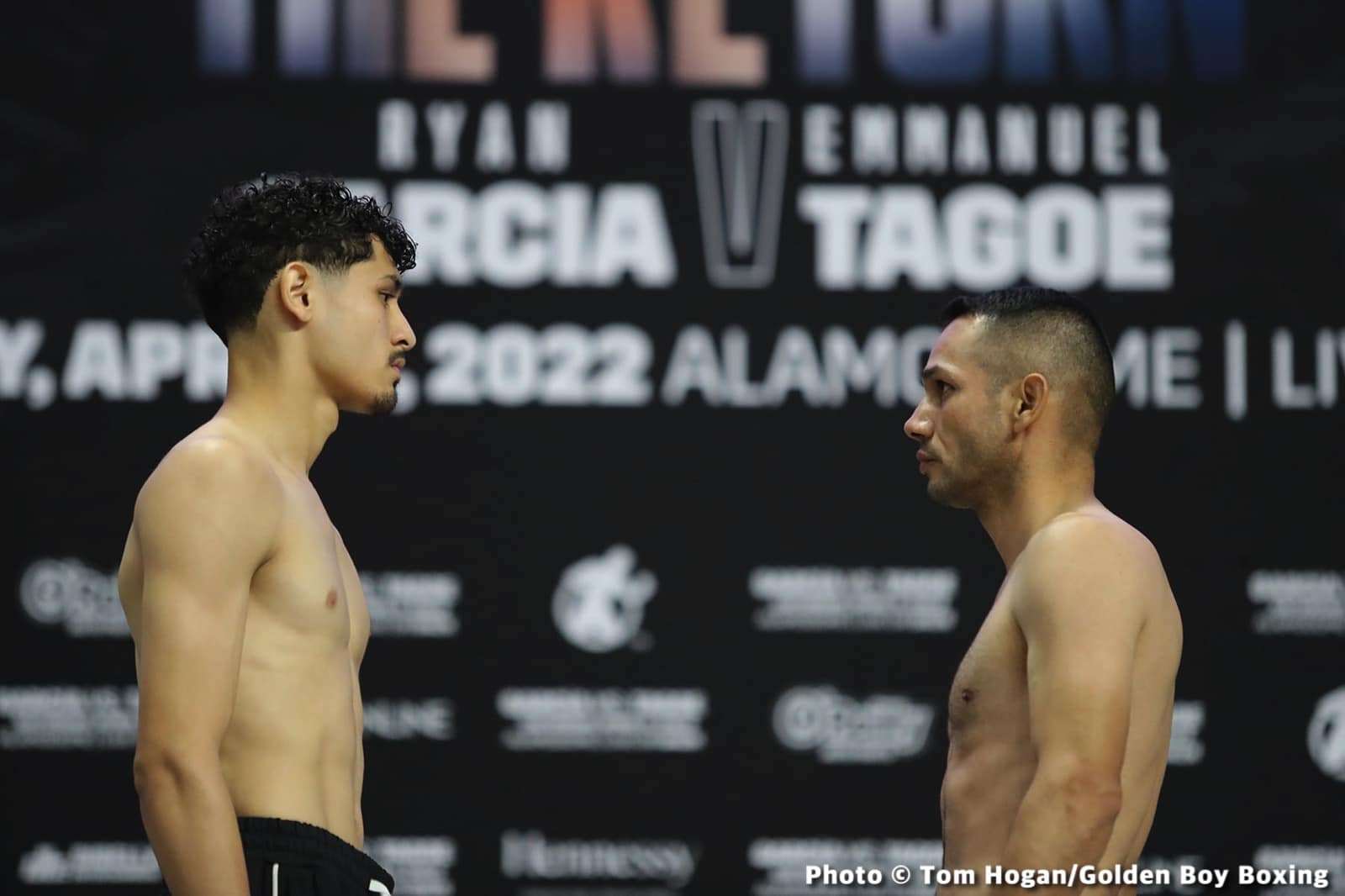 Image: Garcia vs Tagoe Official DAZN Weights & Photos