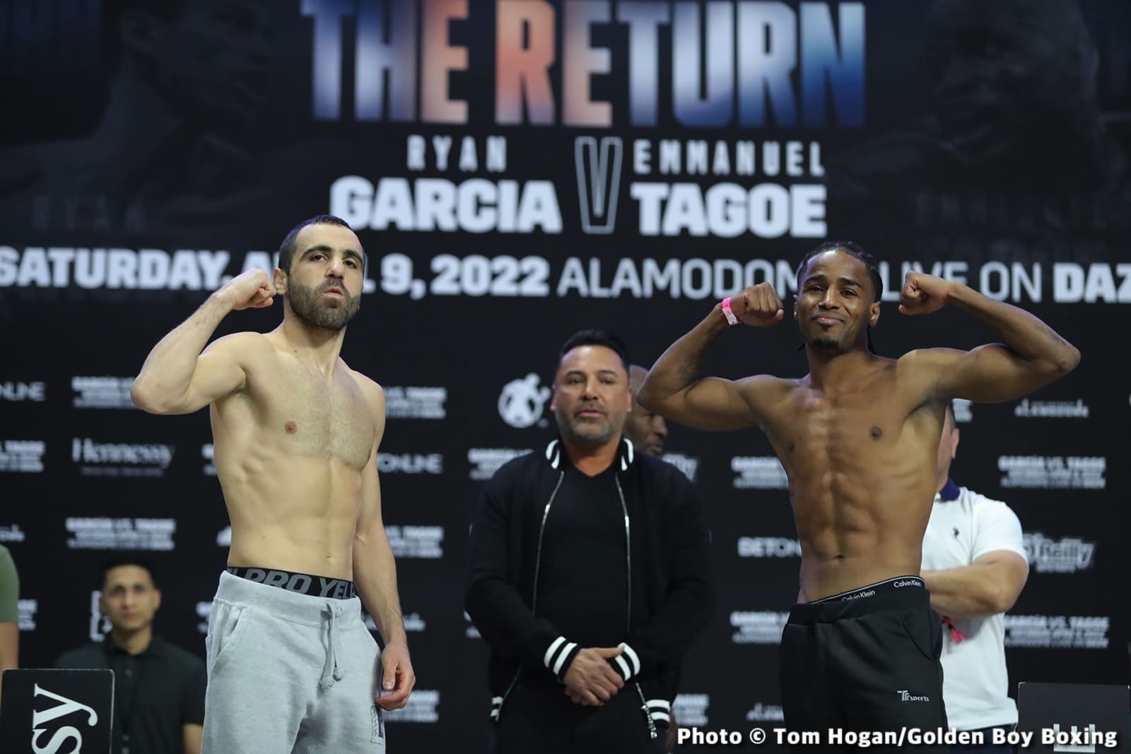 Image: Garcia vs Tagoe Official DAZN Weights & Photos