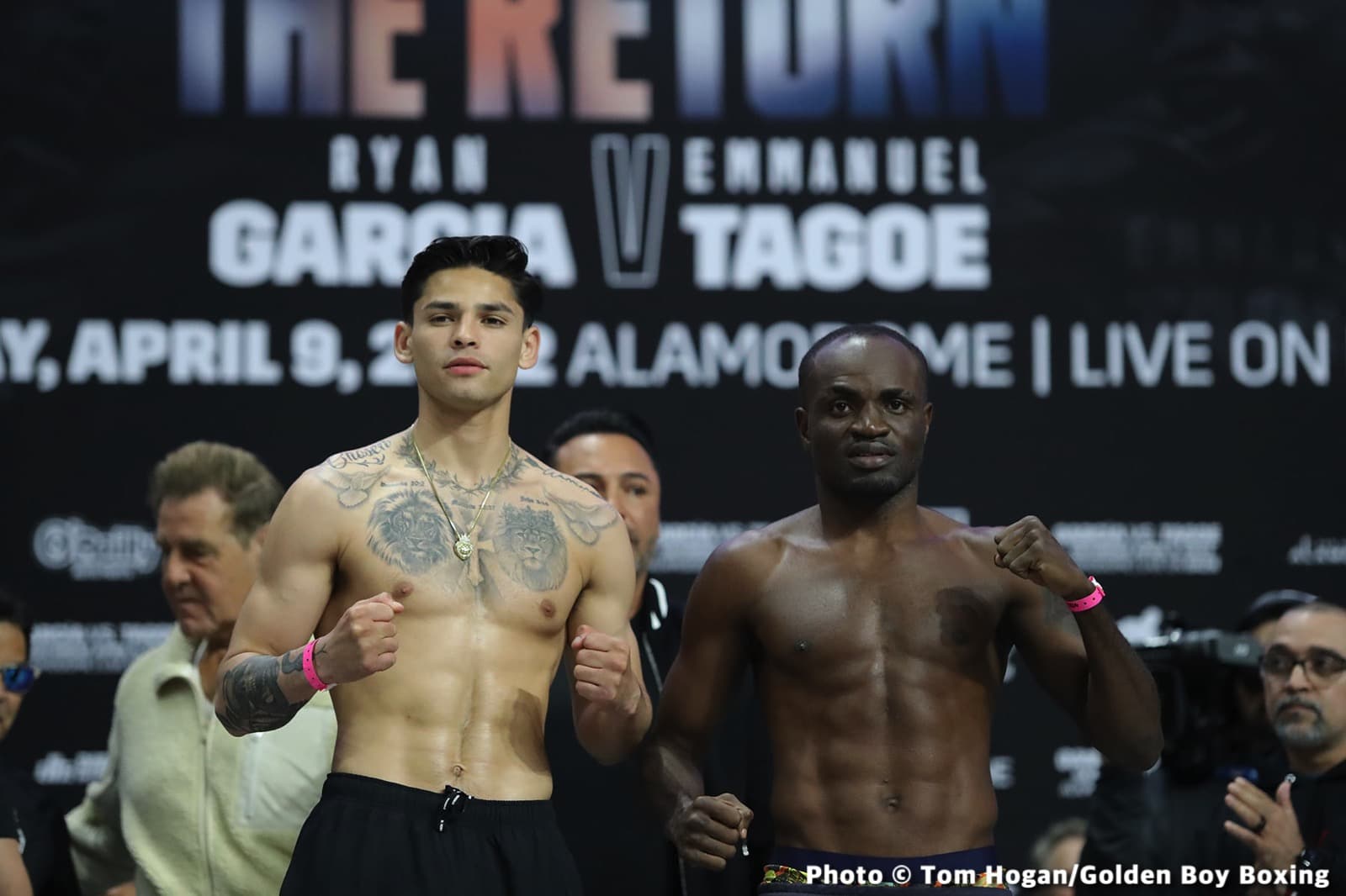 Image: Garcia vs Tagoe Official DAZN Weights & Photos