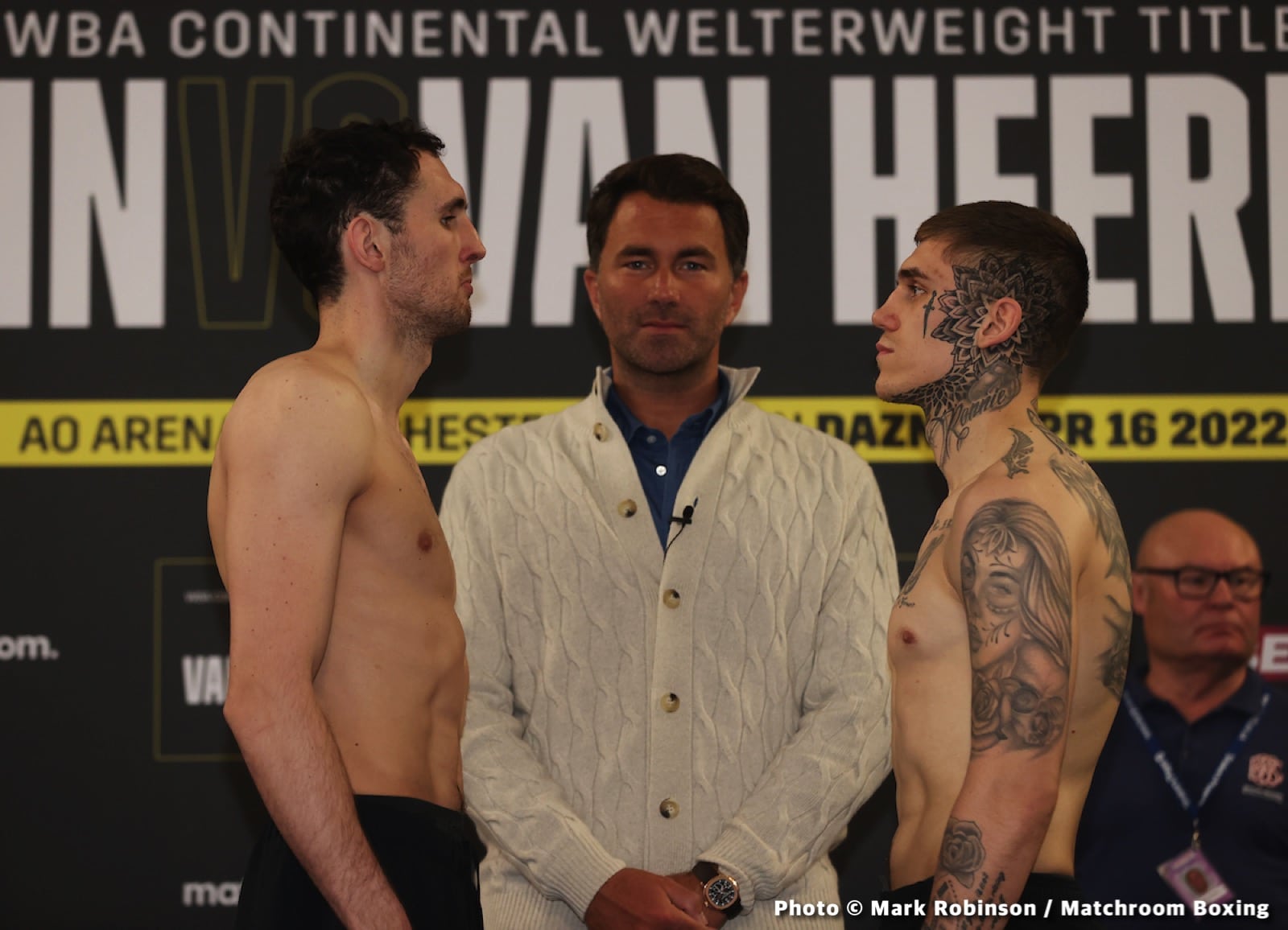 Image: Benn vs Van Heerden Official DAZN Weights