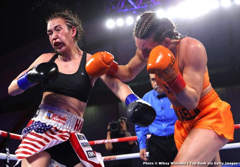 Image: Boxing Results: IBF & WBO World Champ Mikaela Mayer Defeats Jennifer Han!