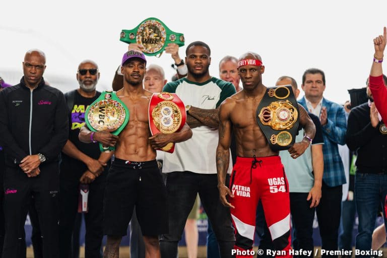 Image: Spence vs Ugas Official Showtime Weights & Photos
