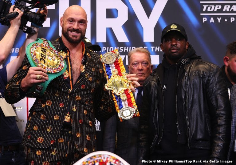 Image: Fury vs Whyte BT Sport / ESPN Press Conference Quotes
