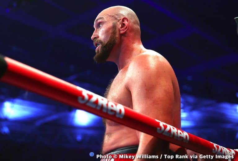 Image: Tyson Fury reacts to Derek Chisora's criticism of him for bailing on the fight