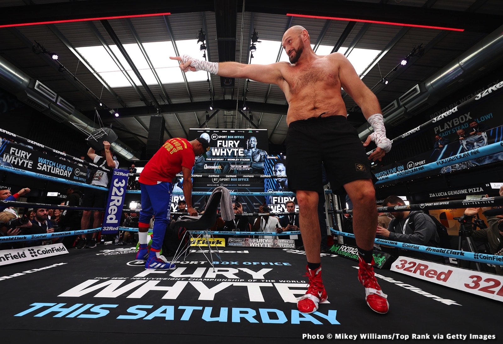 Image: No Whyte, No Problem: Tyson Fury Entertains at Open Workout