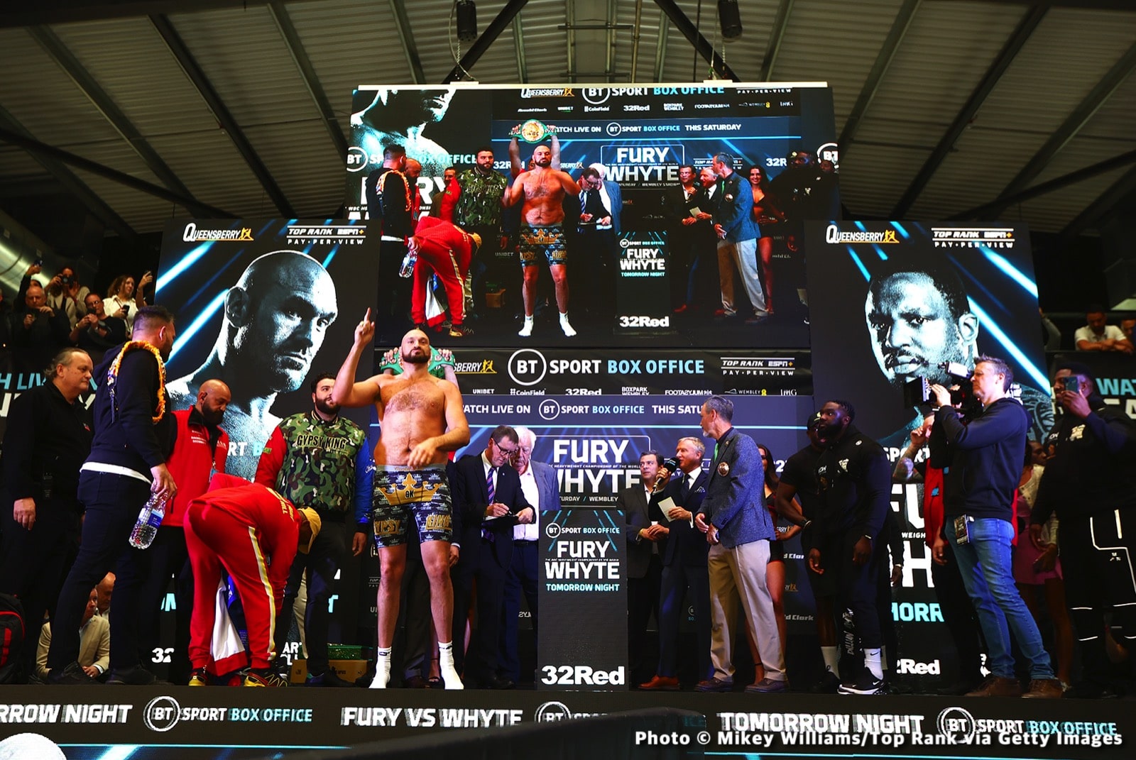 LIVE Fury Vs Whyte ESPN+ / BT Sport Box Office Weigh In Stream