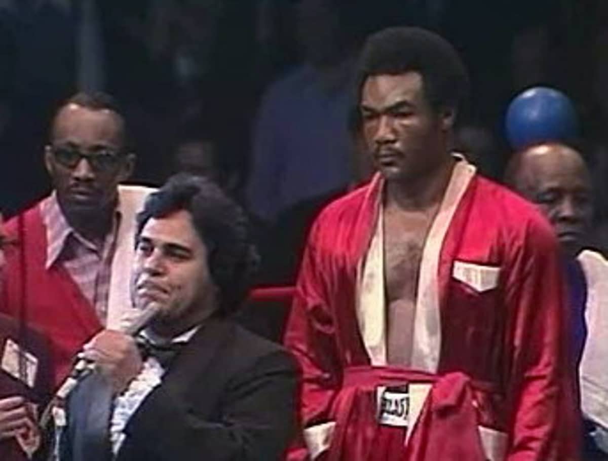 George Foreman, Muhammad Ali boxing photo