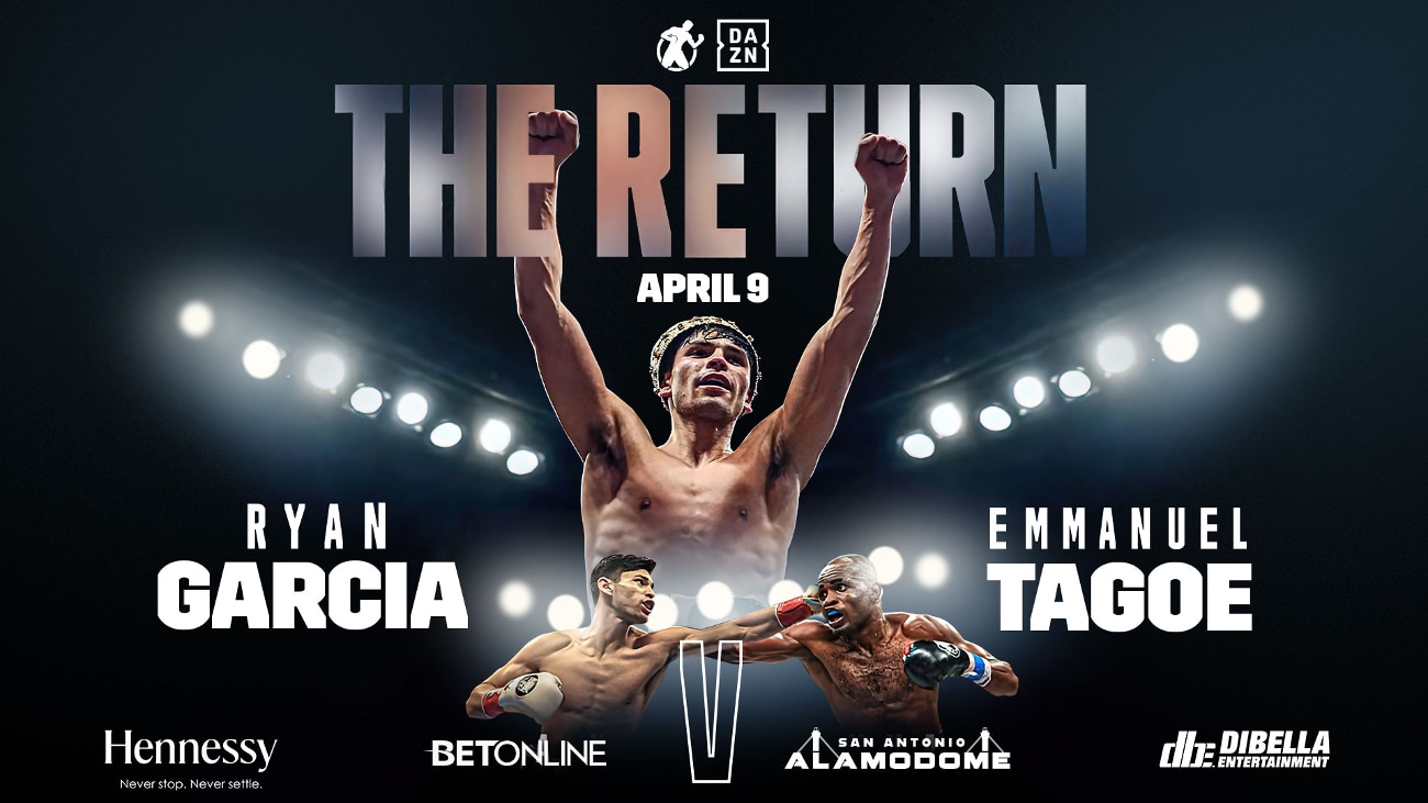 Image: Ryan Garcia returns this Saturday against Emmanuel Tagoe live on DAZN
