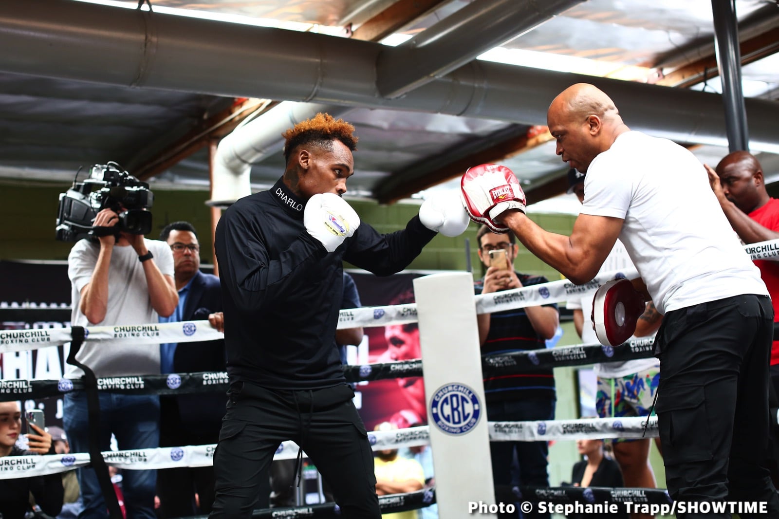 Image: Jermell Charlo & Jaron 'Boots' Ennis Showtime Media Workout Photos