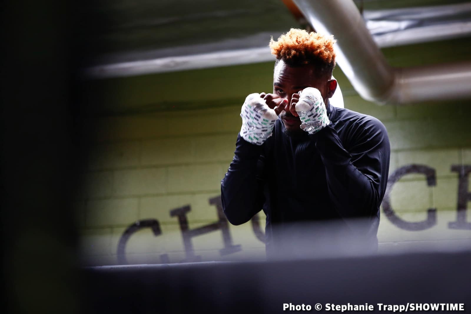 Image: Jermell Charlo looking medieval, preparing to destroy Canelo Alvarez on September 30