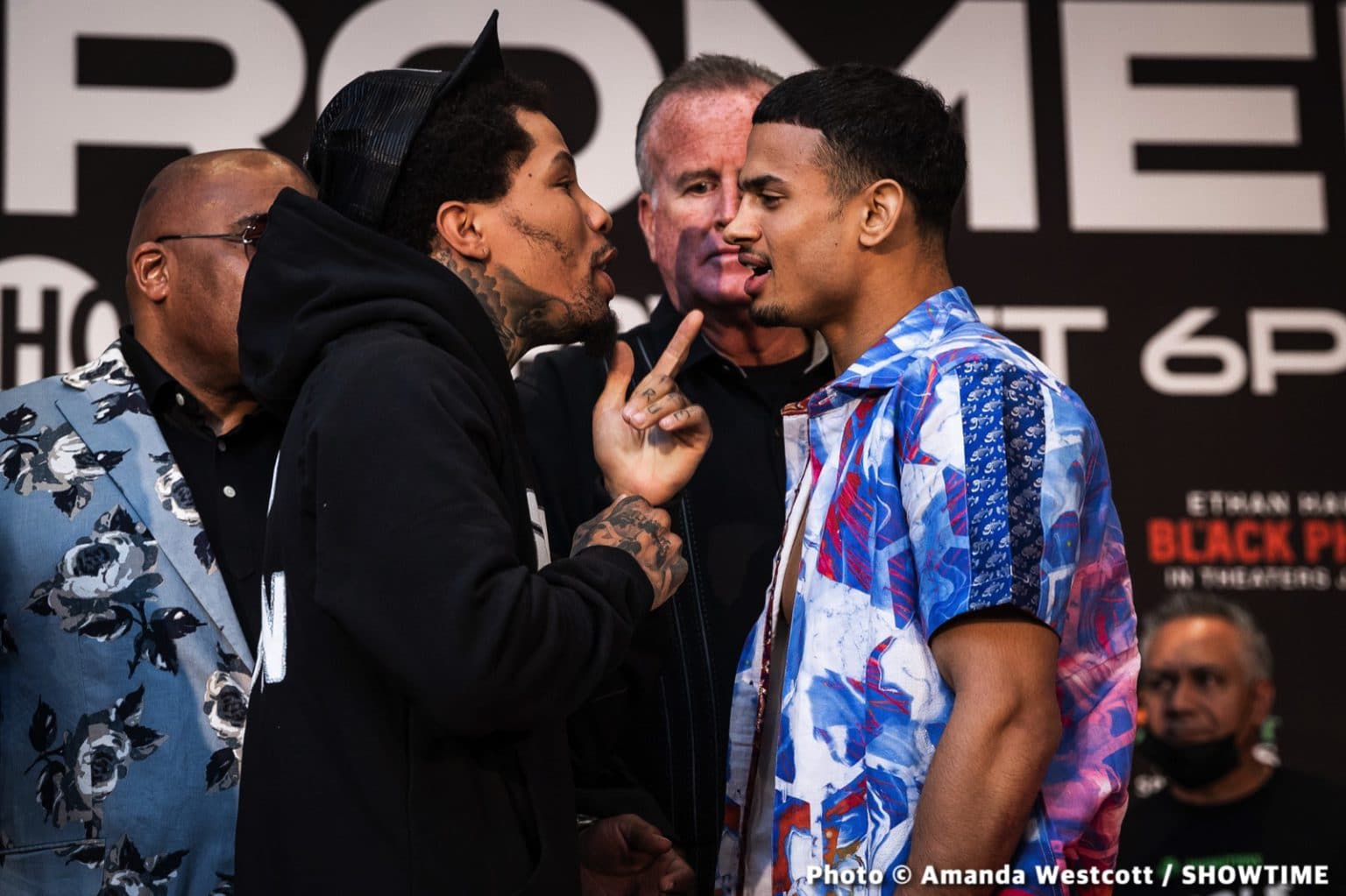 Tank Davis & Rolly Romero Verbal Exchange At Final Press Conference