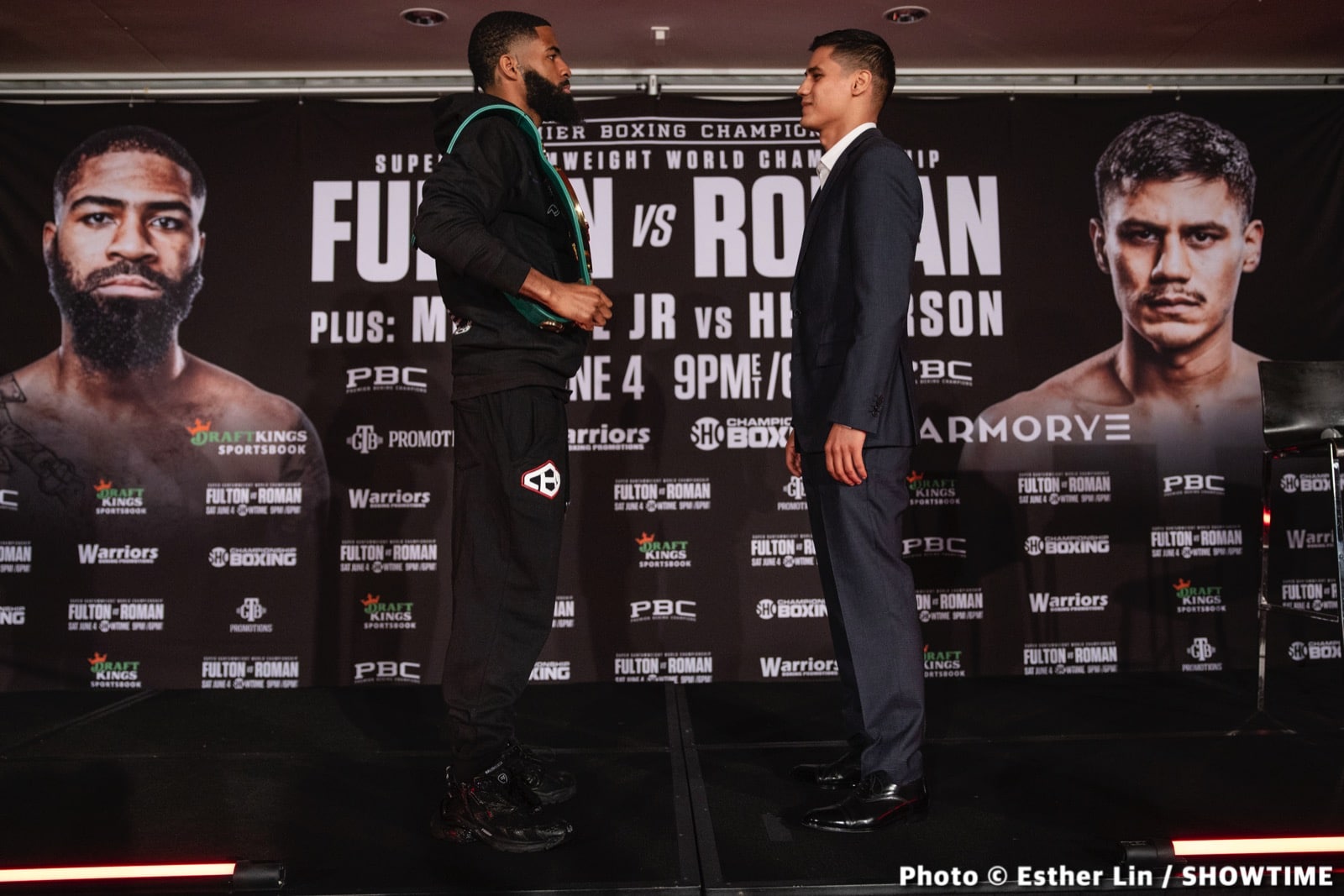 Image: Fulton - Roman Official Showtime Weigh In Results