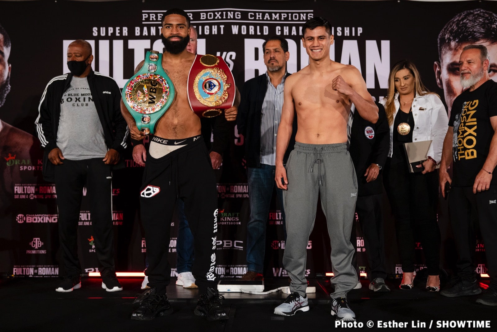 Image: Fulton - Roman Official Showtime Weigh In Results