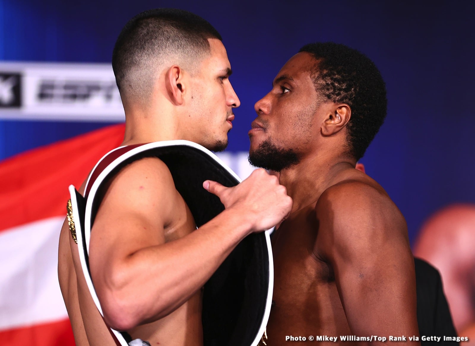 Image: Edgar Berlanga vs Alexis Angulo Official ESPN Weights