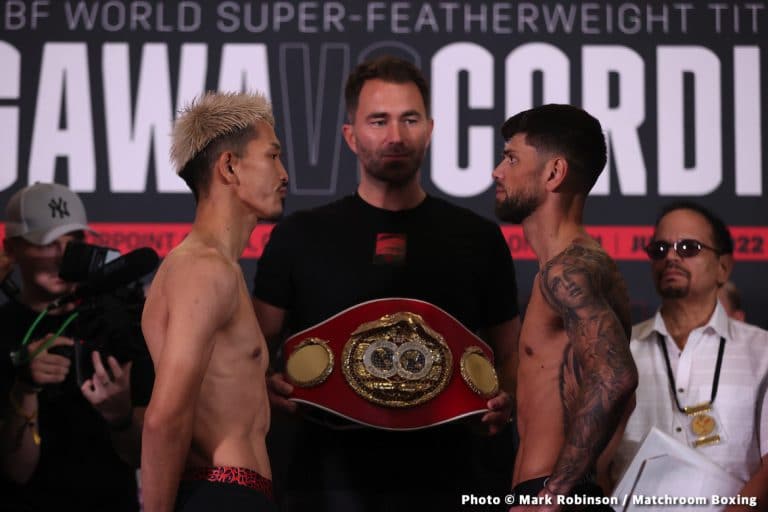Image: Ogawa Vs. Cordina Official DAZN Weigh-In Results
