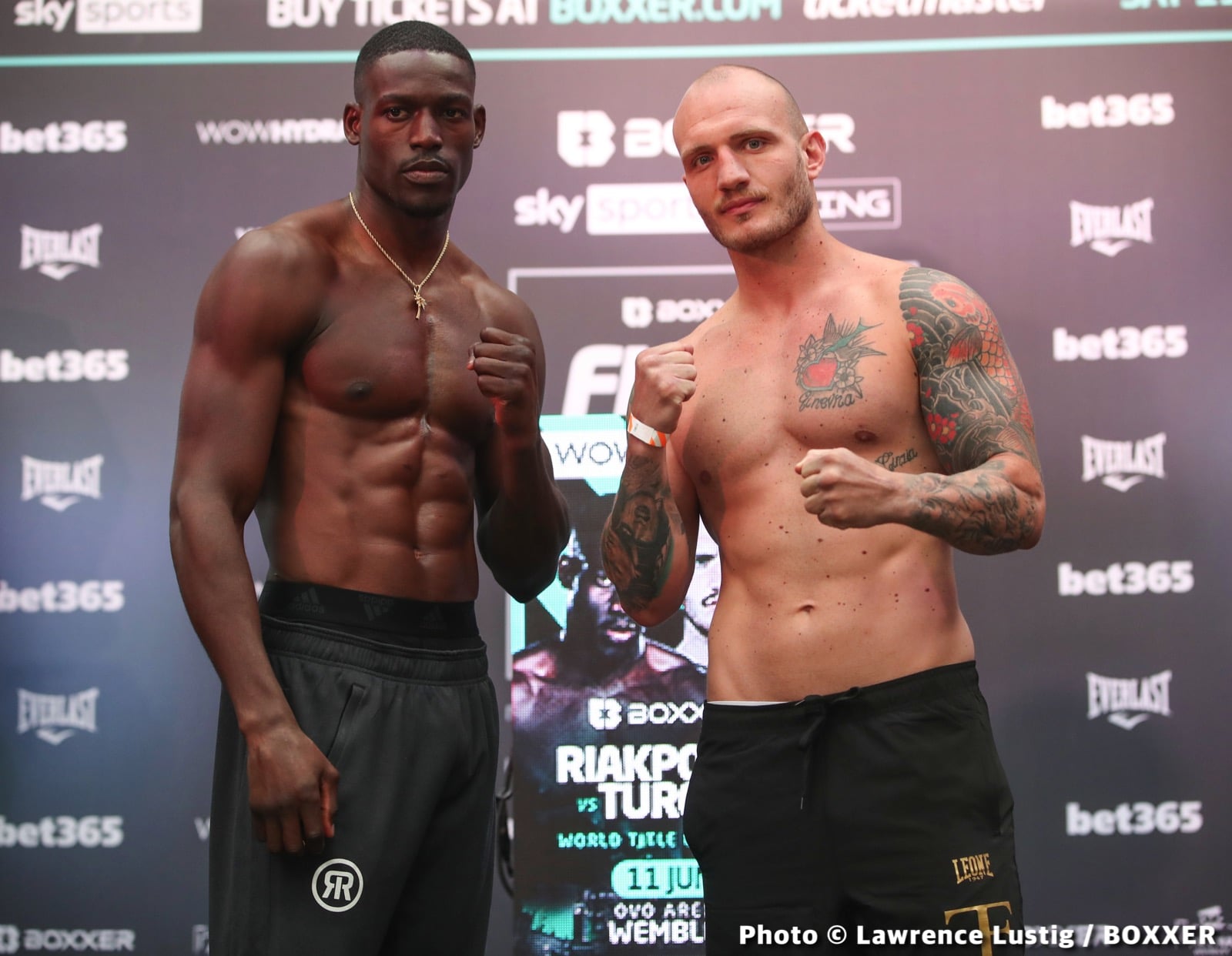 Image: Richard Riakporhe vs Fabio Turchi Official Sky Sports Weights
