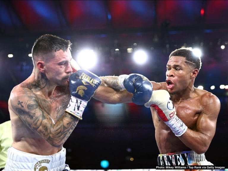 Image: Devin Haney says George Kambosos will get beat worse in rematch