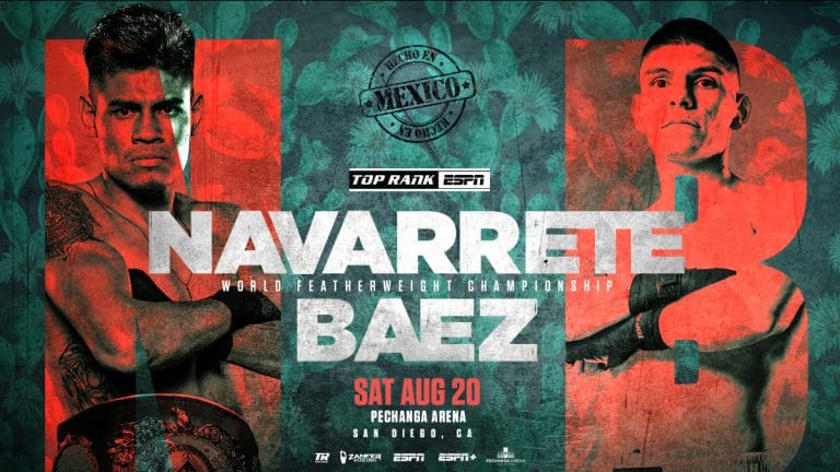 Image: Emanuel Navarrete battles Eduardo Baez on Aug.20th on ESPN in San Diego