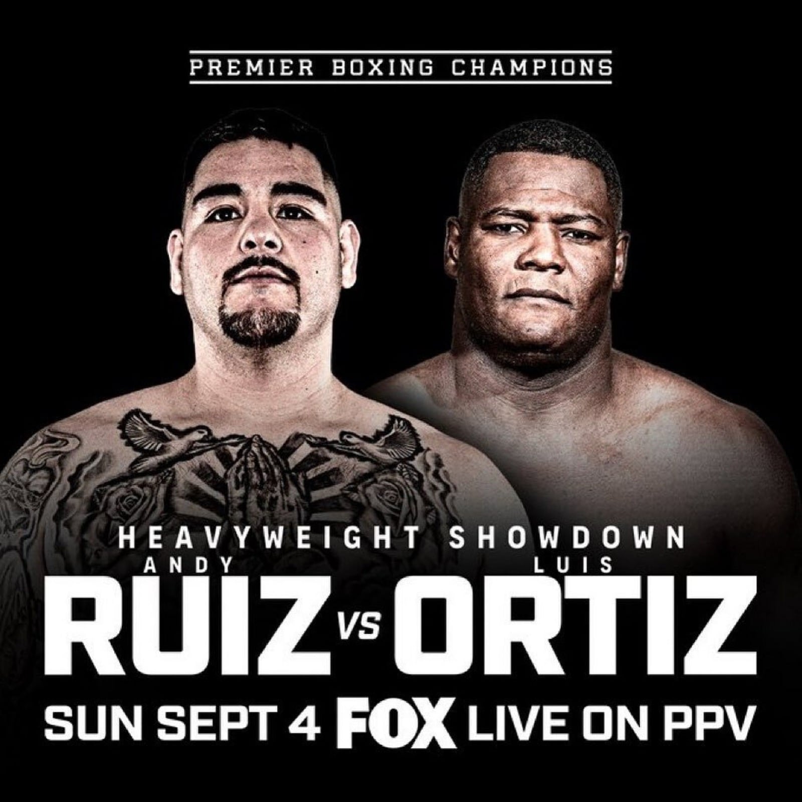 Image: Luis Ortiz - Andy Ruiz in Sept 4th on FOX pay-per-view in Los Angeles