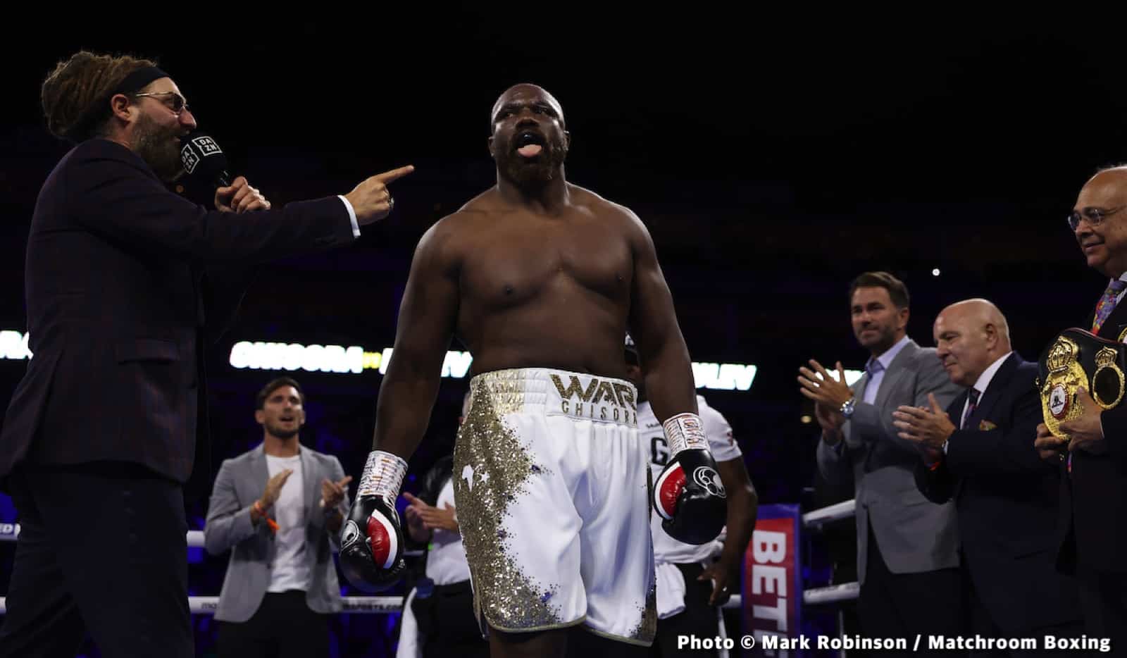 Image: Eddie Hearn says Dereck Chisora vs. Francis Ngannou possible for December in Saudi Arabia