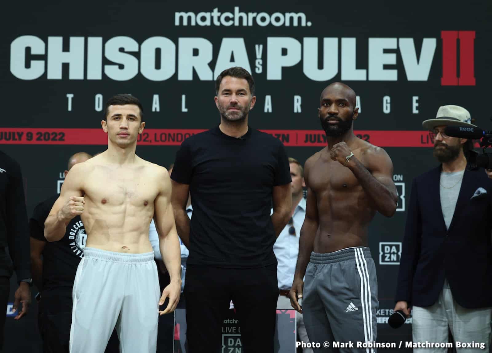 Image: Dereck Chisora 258.25 vs. Kubrat Pulev 250 - Weigh-in results