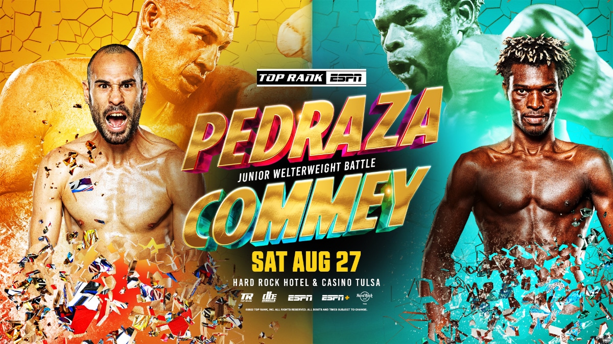 Image: Jose Pedraza battles Richard Commey on Aug.27th live on ESPN