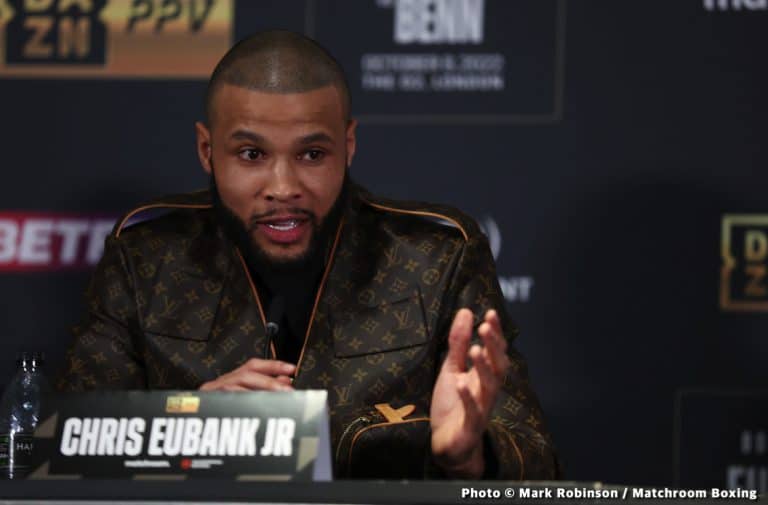 Image: Chris Eubank Jr makes rehydration clause weight