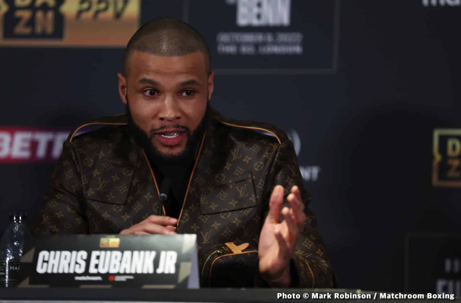 Chris Eubank Jr says Conor Benn rehydration clause in place to prevent  'public execution' as weight restriction revealed