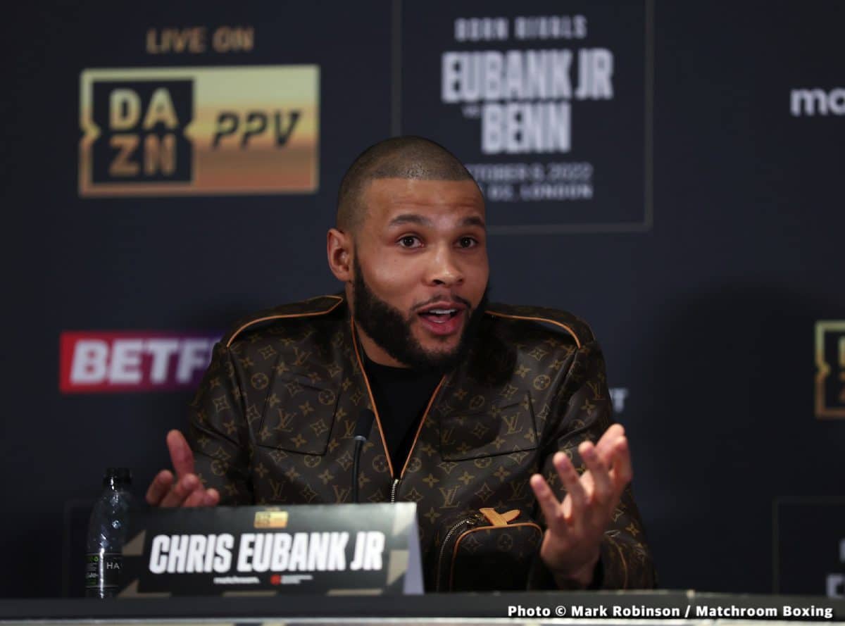 Image: Eubank Jr says he'll be "Fatherly figure" for Benn to "school him"