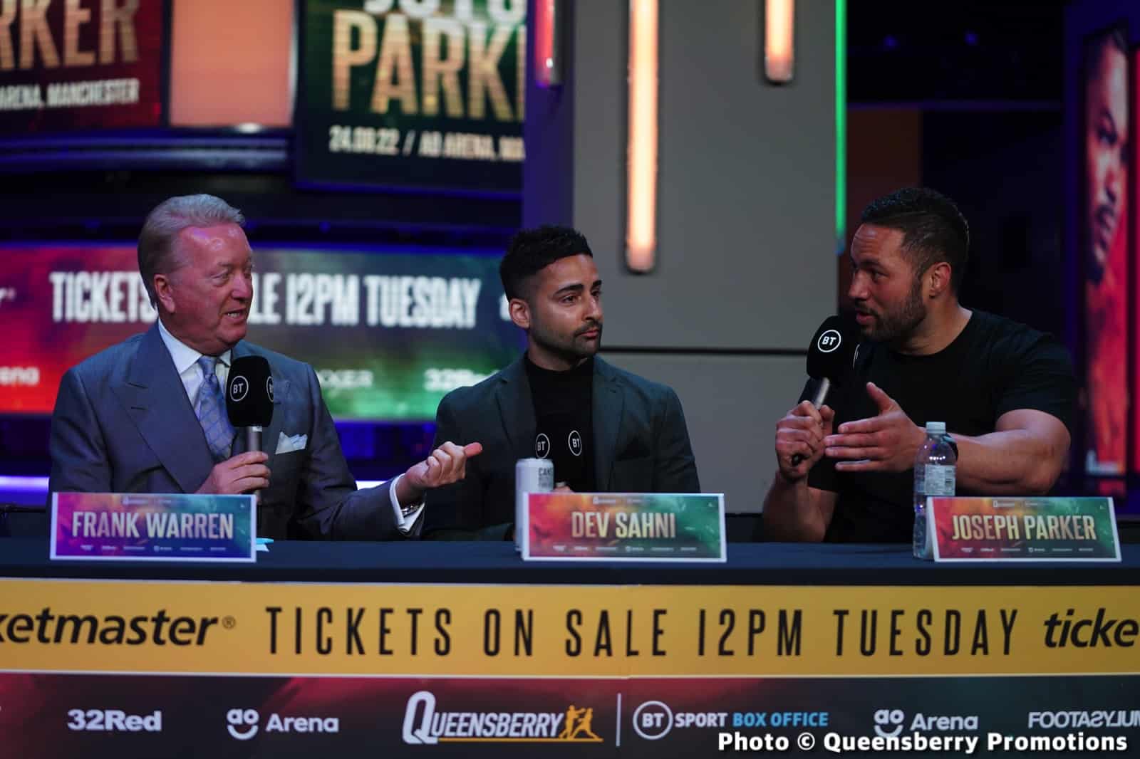 Image: What time is Joyce v Parker this Saturday?