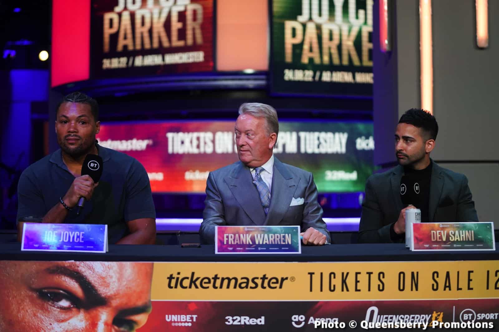 Image: What time is Joyce v Parker this Saturday?