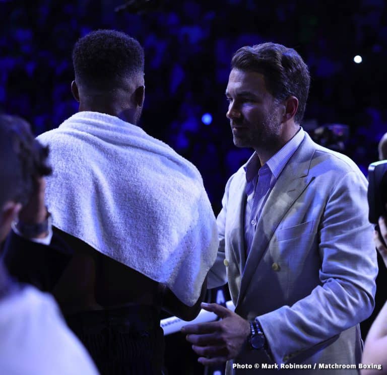 Image: Anthony Joshua vs. Dillian Whyte II possible for January or February says Eddie Hearn